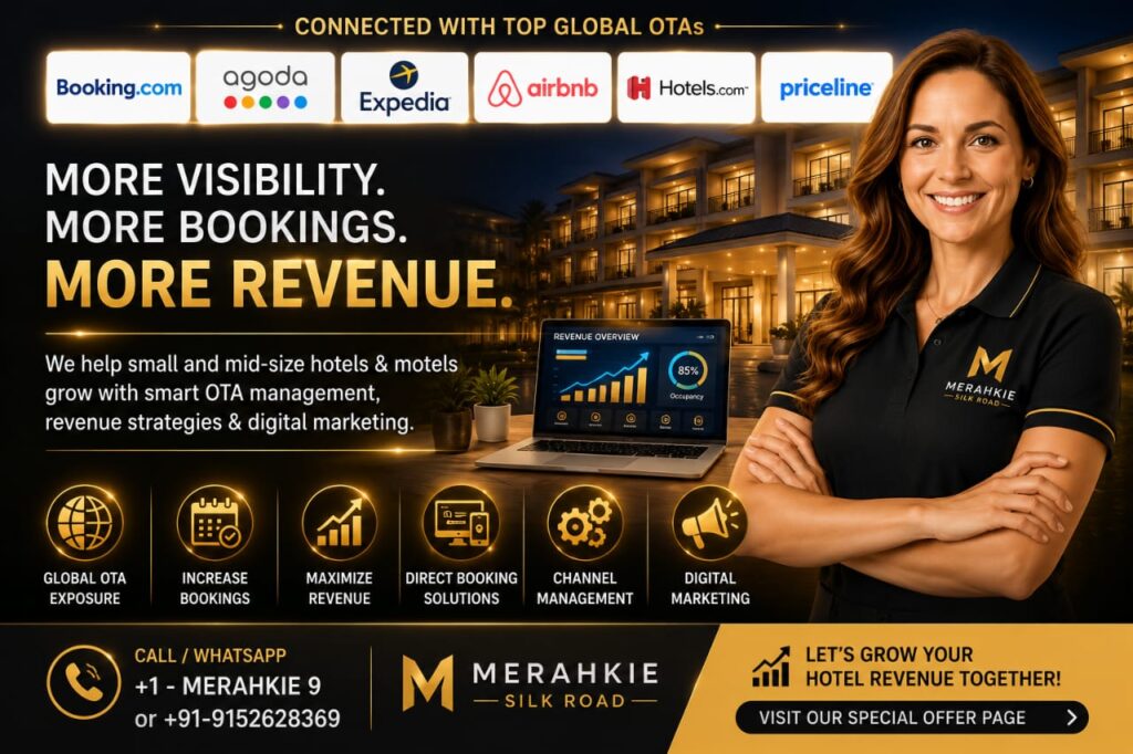 Hotel revenue management dashboard showing pricing, occupancy, and booking performance for increased hotel profitability.